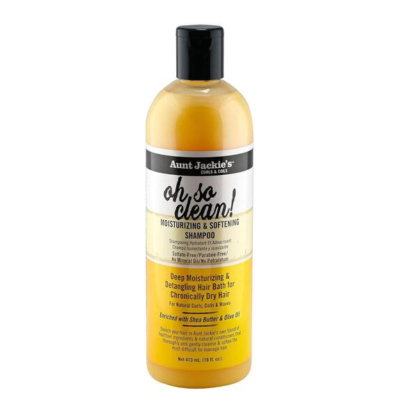 Aunt Jackie's Oh So Clean Moisturizing & Softening Shampoo 12 oz - Picture 1 of 16
